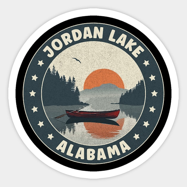 Jordan Lake Alabama Sunset Sticker by turtlestart